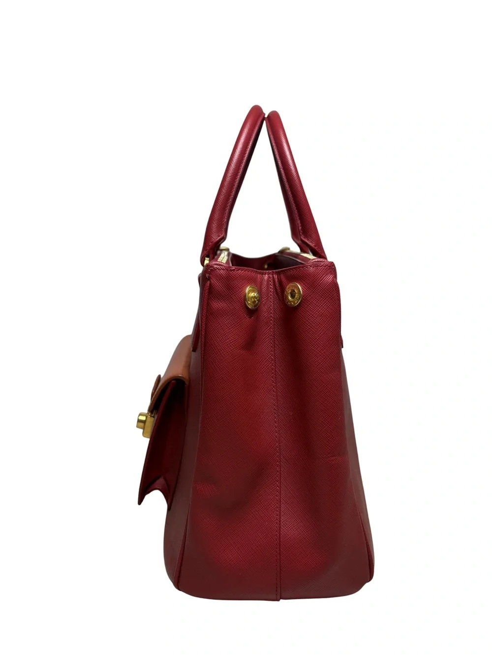 Prada Saffiano Lux Galleria Double Zip Tote